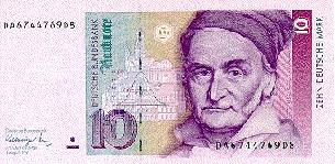 10 Deustche Mark Note