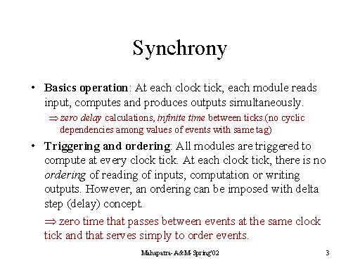 Synchrony